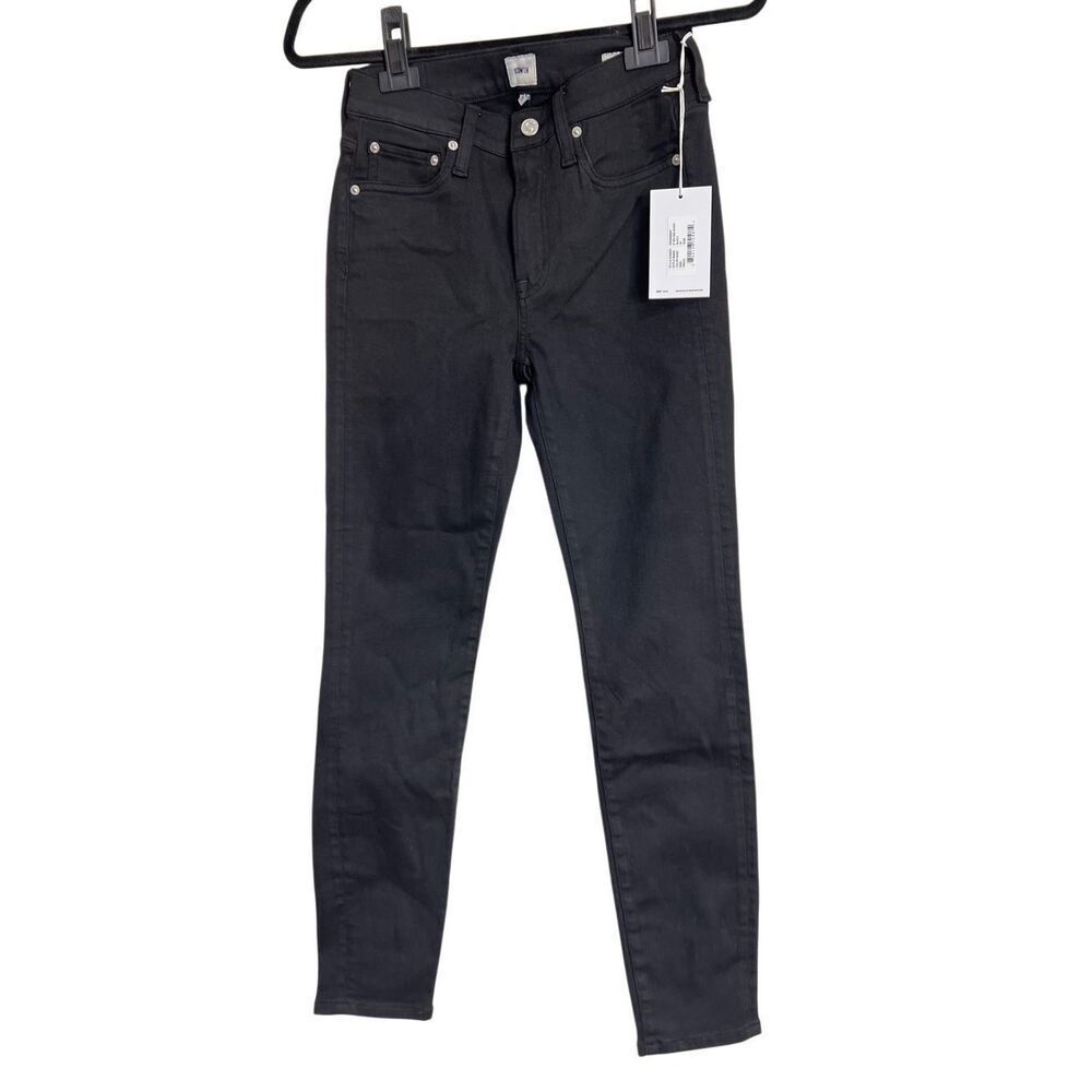 Edwin Skinny Jeans‎ Womens Size 26 Black Stretch 9" Mid Rise Casual Chic NWT